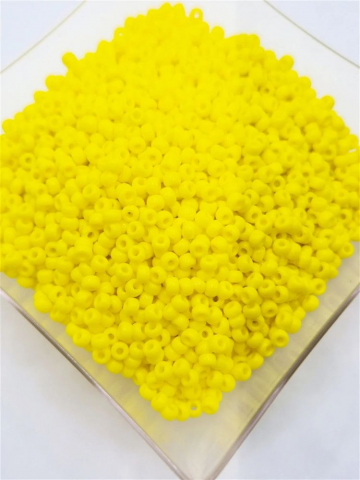 Miyuki 8/0 - Miyuki 3mm, galben opac - 5g