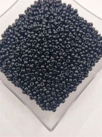 Miyuki 8/0 - Miyuki 3mm, negru - 5g
