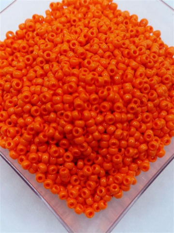 Miyuki 8/0 - Miyuki 3mm, opaque Orange 0406- 5g