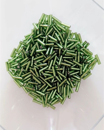 MIYUKI - Miyuki tubulare 6x1,7mm verde olive, cod miyutub7 - 5g