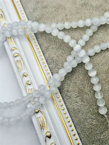 Ochi de pisică alb de 6mm [1]