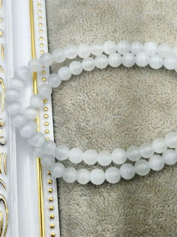 Ochi de pisica - Ochi de pisică alb de 6mm