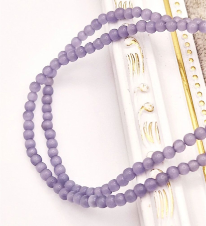 Ochi de pisica - Ochi de pisică, mov, 4mm - 1 buc piatra