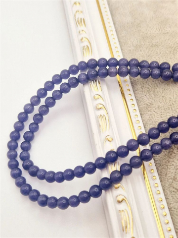 Ochi de pisica - Ochi de pisică mov, 6mm - 1 buc piatra