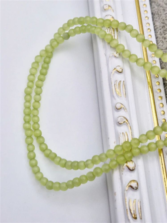 Ochi de pisica - Ochi de pisică, verde, 4mm - 1 buc piatra