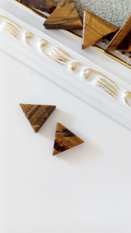 Ochi de tigru - Ochi de tigru, triunghi 14mm, cod tigru2 - 1 buc triunghi