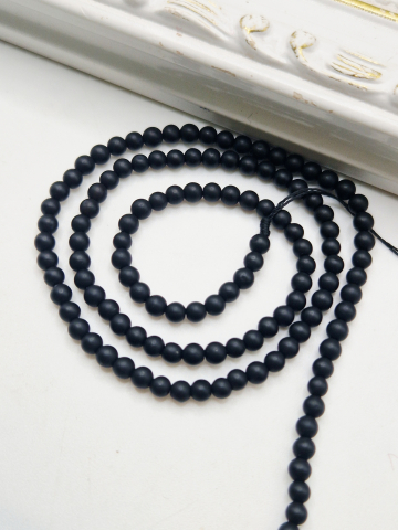 PIETRE SEMIPRETIOASE - Onix mat 3mm - 1 buc