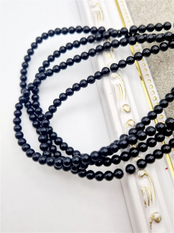 Onix - Onix negru 4mm - 1 buc