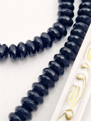 Onix - Onix rondele fațetat 10x4,5mm - 1 buc
