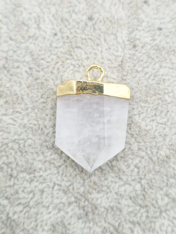 Pandantiv cristal de stâncă 20x17mm - 1 buc [1]