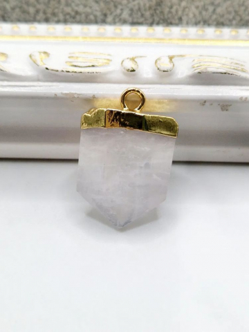 Pandantiv cristal de stâncă 20x17mm - 1 buc [0]