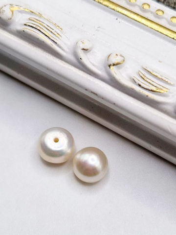 Perle - Perle buton cercei 8mm - 1 pereche