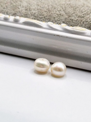 Perle buton cercei 8mm - 1 pereche [1]