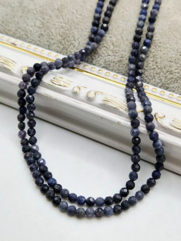 PIETRE SEMIPRETIOASE - Safir fațetat 3mm - 1buc