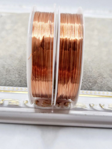 Sârmă - Sârmă de modelaj culoare cupru, 0.3mm - 1 bobină