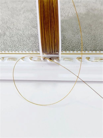 Sârmă siliconată aurie 0.30mm - 1 rolă