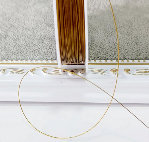 Sârmă - Sârmă siliconată aurie 0.35mm - 1 rolă