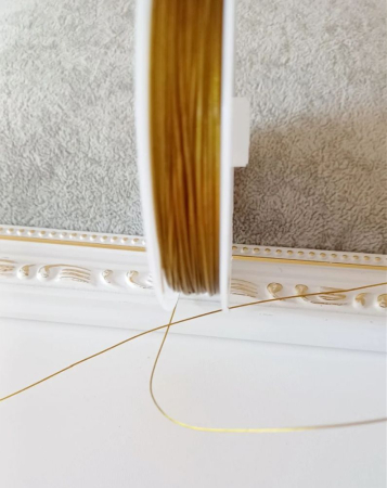 Sârmă - Sârmă siliconată aurie 0.45mm - 1 rolă