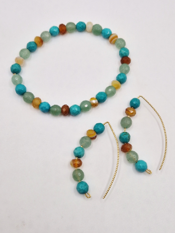 Seturi - Set alcatuit din bratar pe elastic si cercei