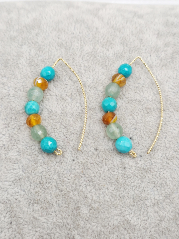 Set alcatuit din bratar pe elastic si cercei [3]