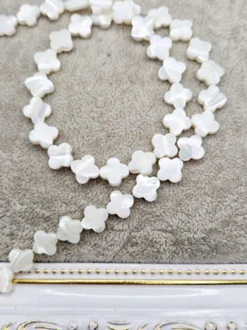 Scoica - Sidef cruce albă 10mm - 1 buc