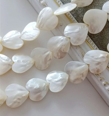 Scoica - Sidef inimă 25x25mm - 1 buc inima