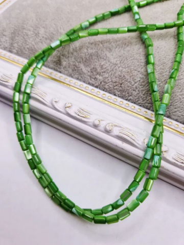 Scoica - Sidef rondele 3x5mm verde - 1buc
