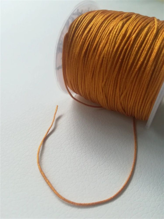 Șnur - Șnur nylon, mătăsos, auriu-portocaliu, grosime 1mm - 1m