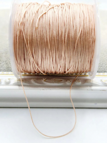 Șnur - Șnur nylon, mătăsos bej 0.5mm - 1m