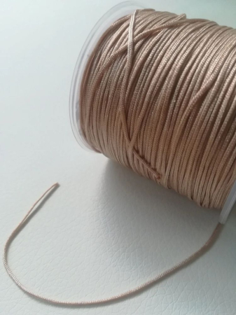 Șnur - Șnur nylon, mătăsos, bej, grosime 1mm - 1m