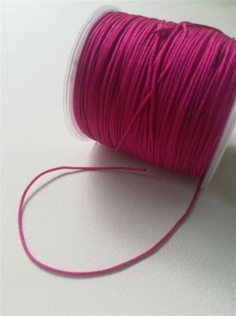 Șnur - Șnur nylon, mătăsos, fucsia, grosime 1mm - 1m