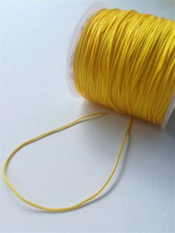 Șnur - Șnur nylon, mătăsos, galben, grosime 1mm - 1m