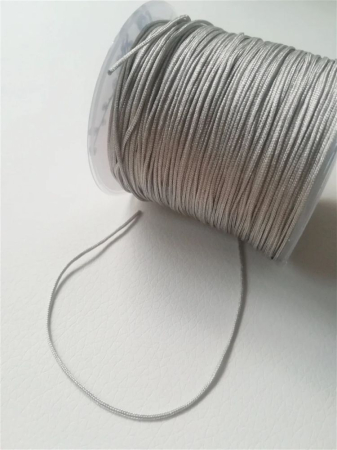 Șnur - Șnur nylon, mătăsos, gri, grosime 1mm - 1m
