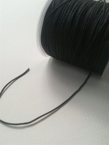 Șnur - Șnur nylon, mătăsos, negru, grosime 1mm - 1m