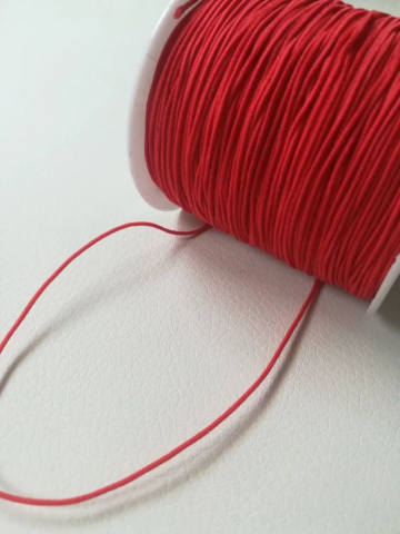 Șnur nylon, mătăsos, roșu, grosime 1,2mm - 1m [1]