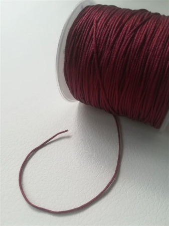 Șnur - Șnur nylon, mătăsos, vișiniu, grosime 1mm - 1m