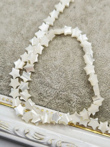 Scoica - Steluțe din sidef/scoică 8mm - 1 buc