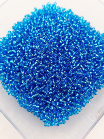 Toho 2mm - Toho 2mm, Silver Lined Dk Aqua - 10 grame
