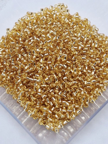 Toho 2mm - Toho 2mm, Silver Lined Lt Topaz - 10g
