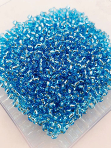 Toho 3mm - Toho 3mm, Silver Lined Aquamarine - 10g