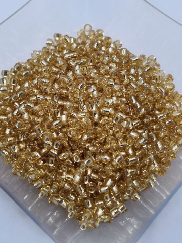 Toho 3mm - Toho 3mm, Silver Lined Lt Topaz - 10g