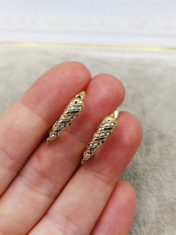 Aurite - Tortiță cercei model 18k - 1 pereche