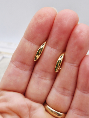 Aurite - Tortita placata cu aur 18k - 1 pereche