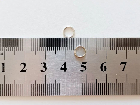 Za închisă argint 5mm - 1 buc [1]