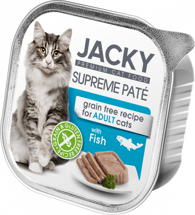 Jacky Supreme Paté de pește pentru pisici, 100g [1]