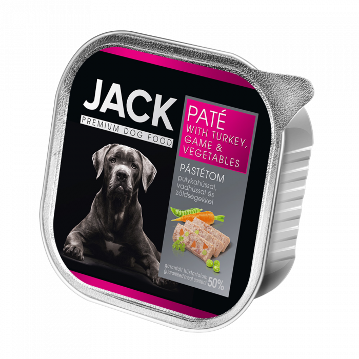 Mâncare pentru câini JACK PREMIUM cu Curcan, Vânat și Legume, 150g [1]