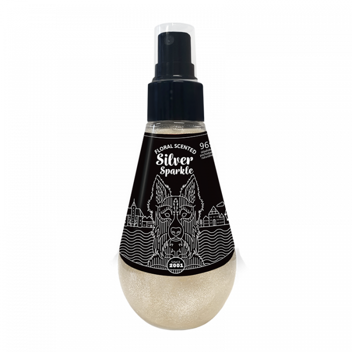 Parfum pentru caini, Silver Sparkle glitter cu efect de stralucire, 150 ml [1]