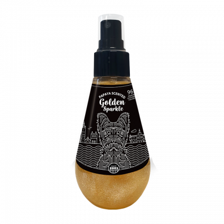 Diverse Accesorii Caini - Parfum pentru caini, Golden Sparkle glitter cu efect de stralucire, 150 ml