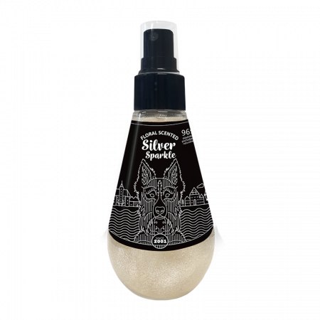 Parfumuri Puppy Caini - Parfum pentru caini, Silver Sparkle glitter cu efect de stralucire, 150 ml