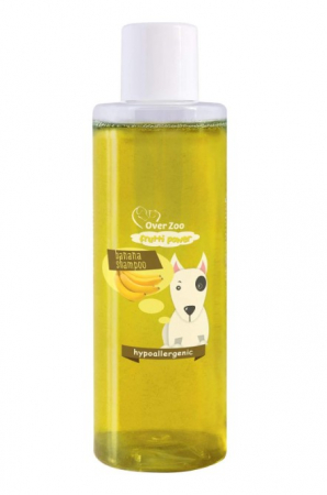 Igiena si Ingrijire Caini - Sampon hipoalergenic pentru caini cu piele sensibila Frutti Power, Aroma de banane, 200ml